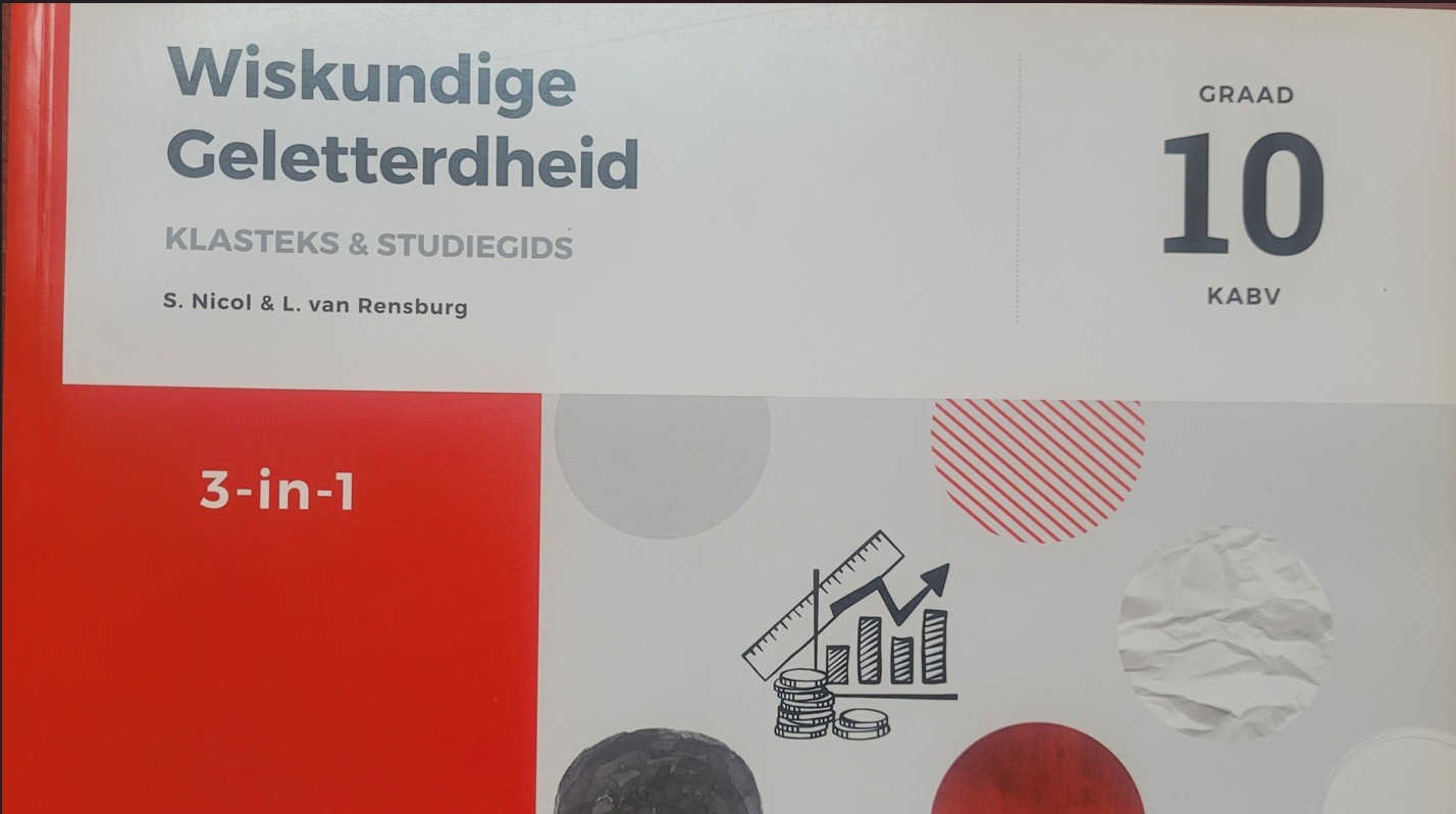 WG 10 Wiskundige Geletterdheid Die Antwoordreeks Graad 10 ISBN 9781920297824 - Image 1