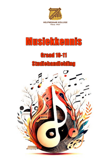 Musiek Graad 10-11 Studiehandleiding