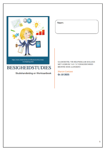 Besigheidstudies Graad 10 Studiehandleiding