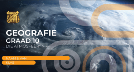 Geografie Graad 10 Studiehandleiding 1: Die Atmosfeer