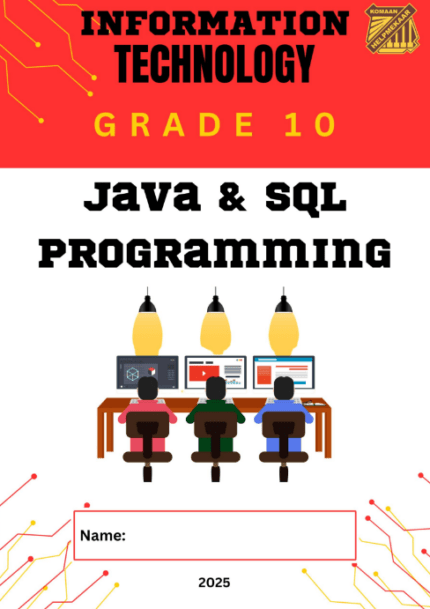 IT Graad 10 Studiehandleiding: Java