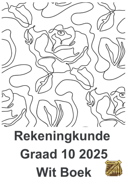 Rekeningkunde Graad 10 Werkboek