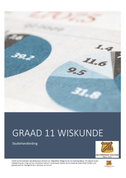 Wiskunde Graad 10 Studiehandleiding