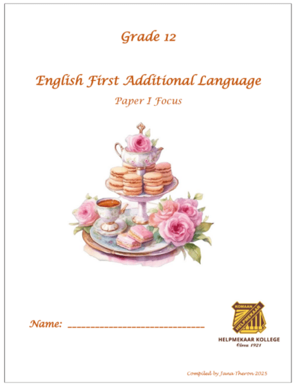 English FAL Grade 12 Study Guide